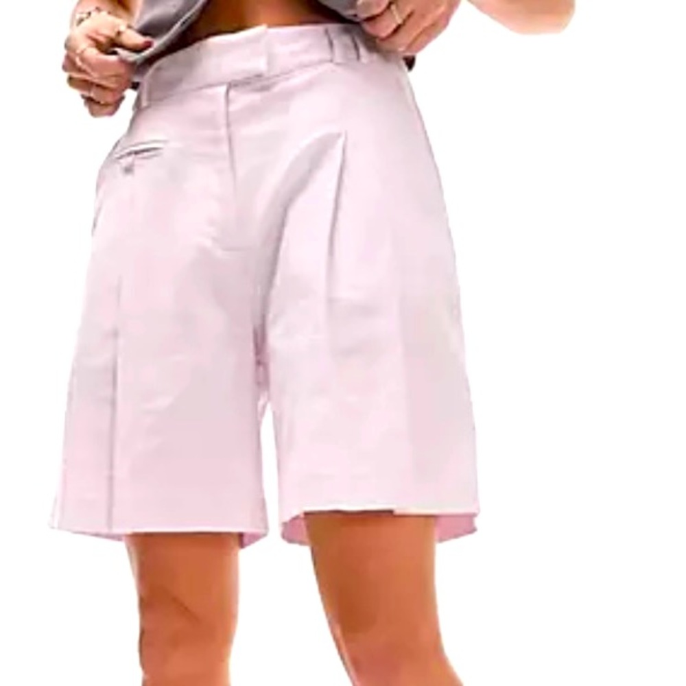 Topshop linen blend Aline shorts
